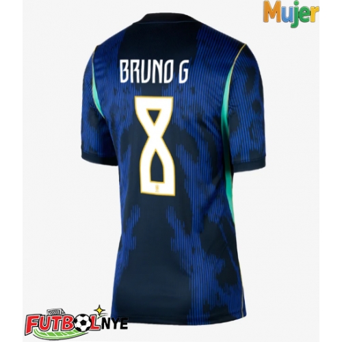 Camiseta Brasil Bruno Guimaraes #8 Visitante Equipación para mujer Mundial 2026 manga corta